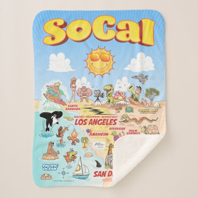 Manta Sherpa SoCal pequeño (Anverso)