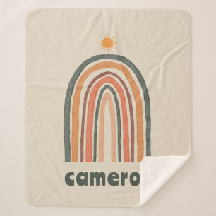 Manta Sherpa Sol sobre un arcoiris