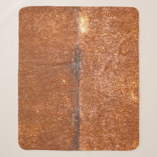 Manta Sherpa Soldado metalizado, textura oxidada.