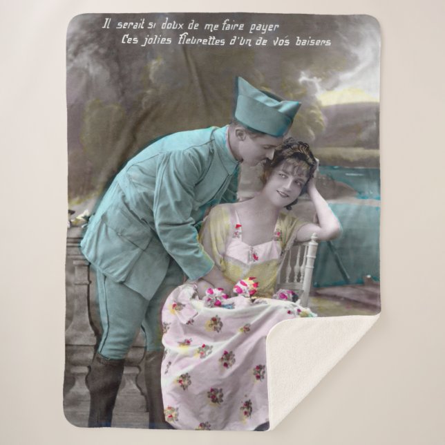 Manta Sherpa Soldado y amante (Anverso)