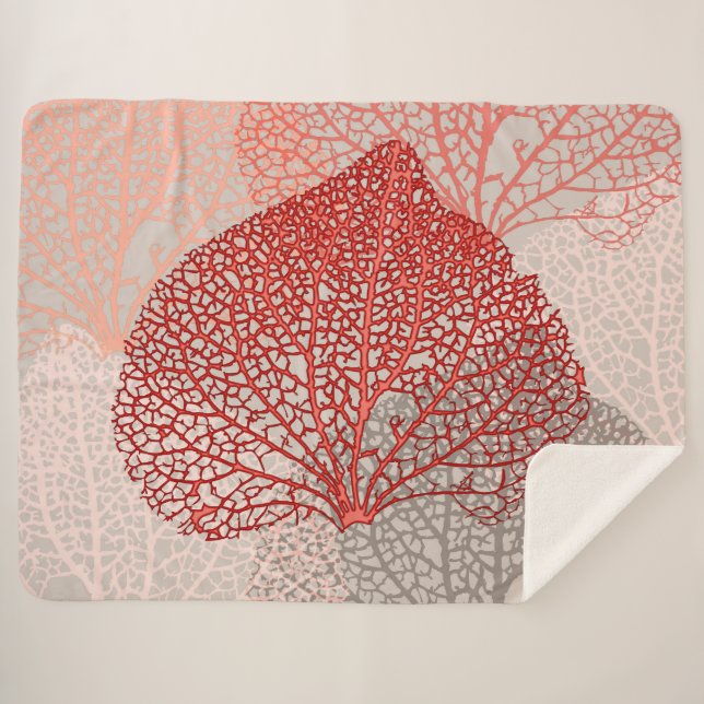 Manta Sherpa Sombra de coral (Anverso (horizontal))