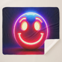 Sonrisa neón: Feliz resplandor