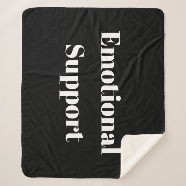 Manta Sherpa Soporte Emocional (Anverso)