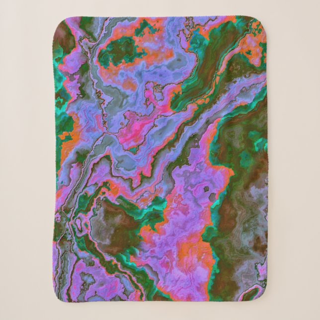 Manta Sherpa Sour Marble Sherpa Blanket (Anverso)