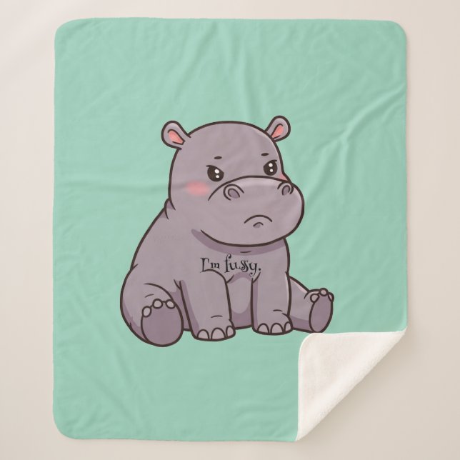 Manta Sherpa Soy quisquilloso (Anverso)