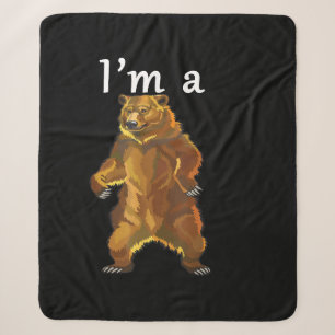 Manta Sherpa Soy un Oso Grizzly y Osos Marrones