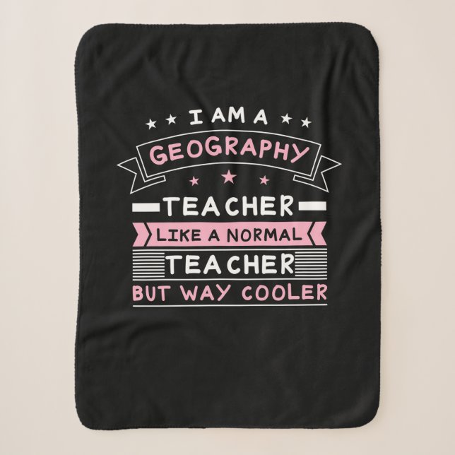 Manta Sherpa Soy Un Profesor De Geografía (Anverso)