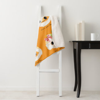 Manta Sherpa Soy yo tu novio, la cómoda calabaza de otoño Sherp