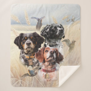Manta Sherpa Spaniel Bretón