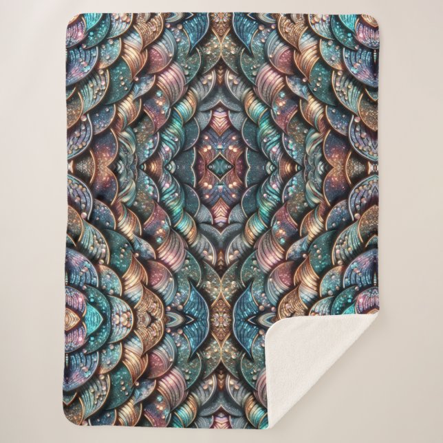 Manta Sherpa Sparkling Scales (Anverso)