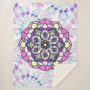 Manta Sherpa Spring Mandala Sherpa Blanket