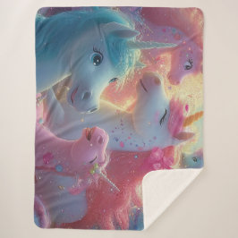 Manta Sherpa Stardust Unicorn Gala