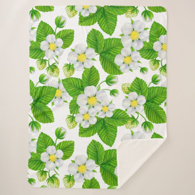 Manta Sherpa Starwberry Garden 2 (Anverso)