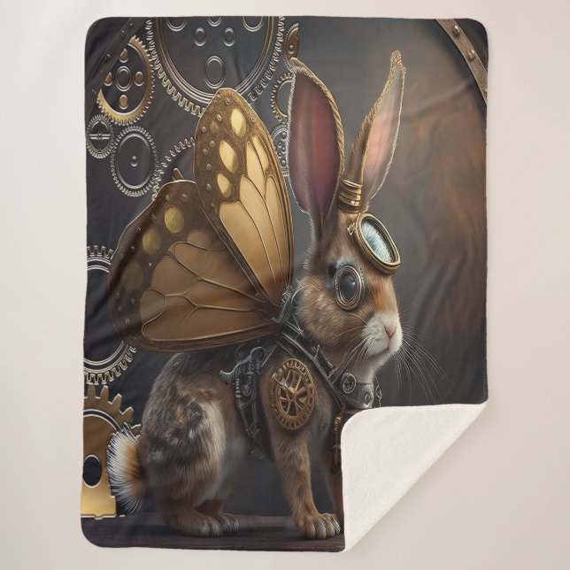 Manta Sherpa Steampunk Bunny (Anverso)