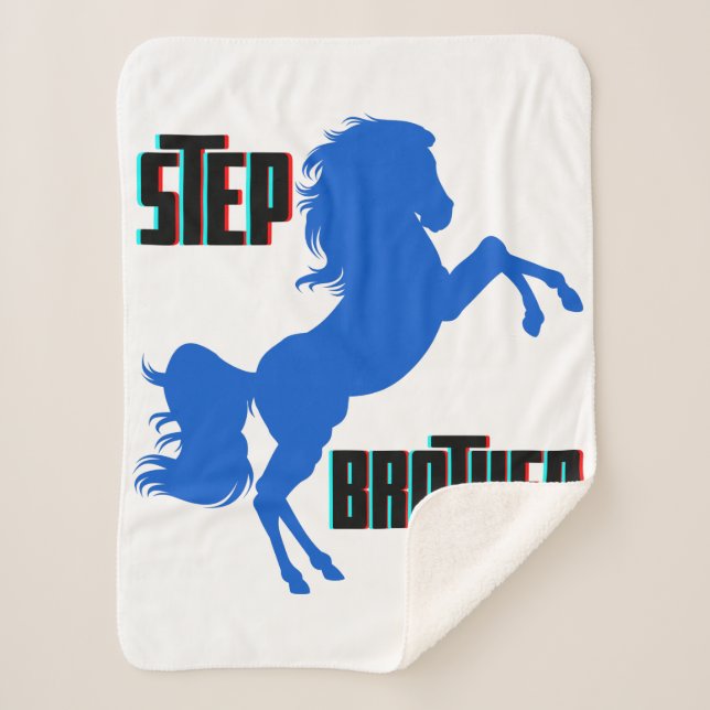 Manta Sherpa Step Brother Horse Rearing (Anverso)