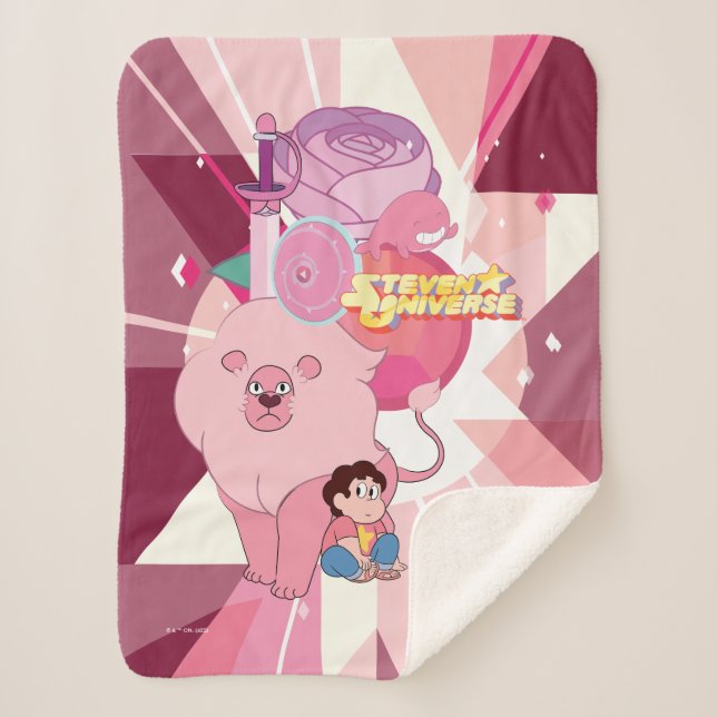 Manta Sherpa Steven Universe | Legado Rosa Quartz (Anverso)