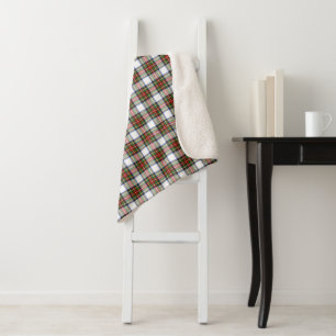Manta Sherpa Stewart Royal Vress Plaid Scottish Pattern