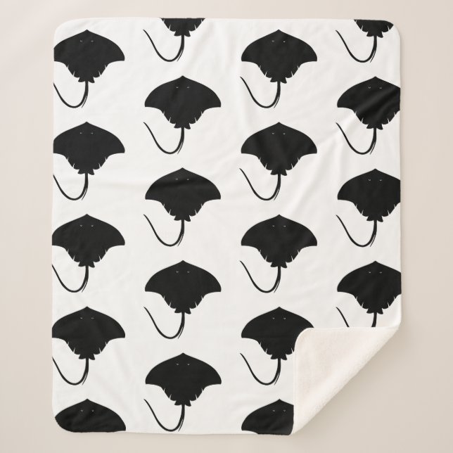 Manta Sherpa Stingray Silhouette (Anverso)
