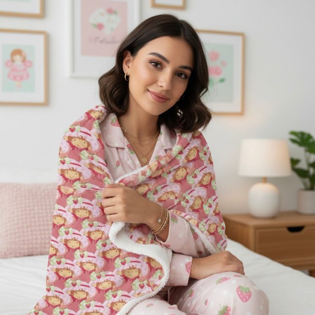 Manta Sherpa Strawberry (Subido por el creador)