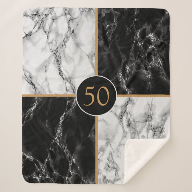 Manta Sherpa Su aniversario o regalo de cumpleaños Sherpa Blank (Anverso)