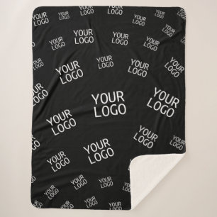 Manta Sherpa Su diseño, foto o logotipo comercial con mosaico a