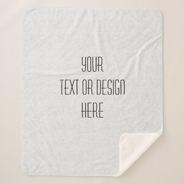 Manta Sherpa Su diseño personalizado - (Anverso)