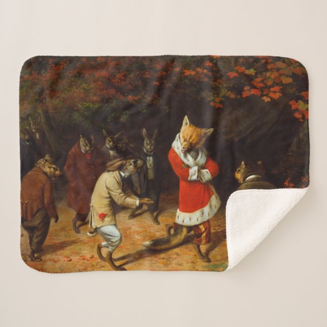 Manta Sherpa Su Majestad recibe (por William Holbrook Beard) (Anverso (horizontal))