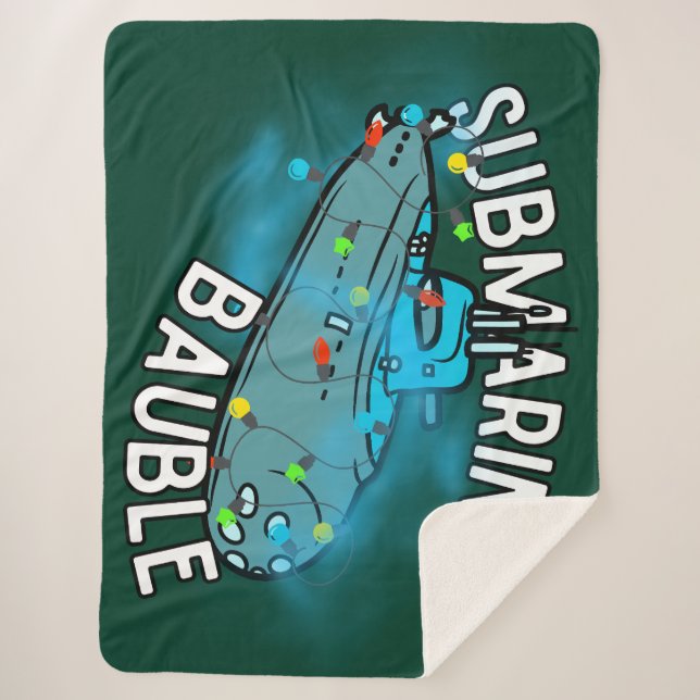 Manta Sherpa Submarino, bauble, navidades (Anverso)