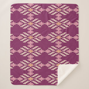 Manta Sherpa Sudeste Asiático: Patrón retro aborigen