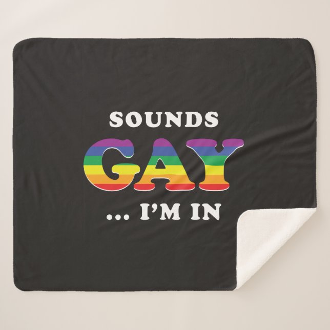 Manta Sherpa Suena Gay... Estoy adentro (Anverso (horizontal))