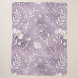 Manta Sherpa Sueño de Lavanda – Grande