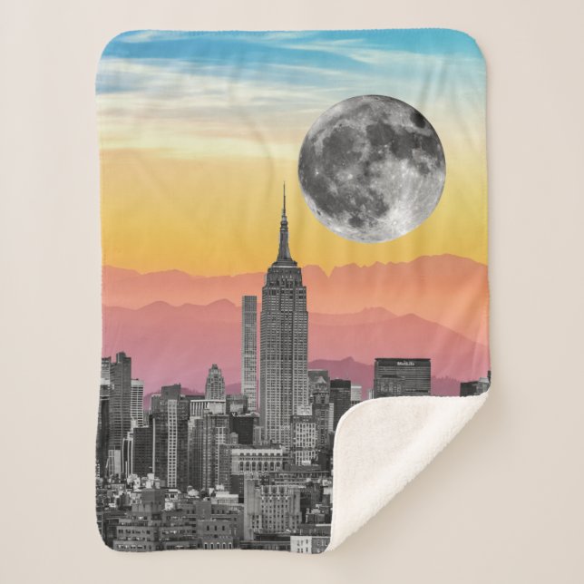 Manta Sherpa Sueño de Nueva York (Anverso)