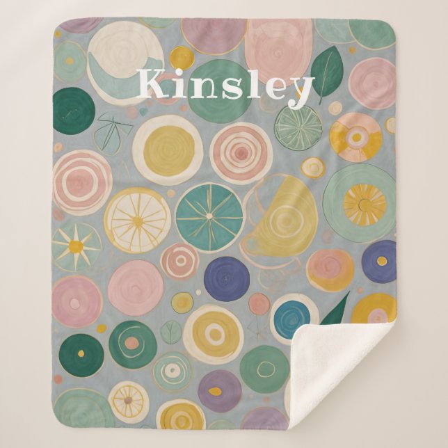 Manta Sherpa Sueño Kaleidoscope personalizado (Anverso)