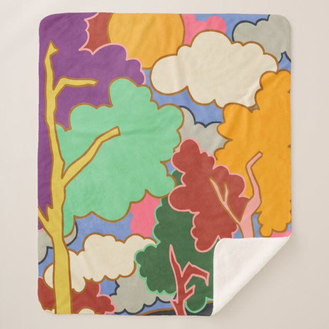 Manta Sherpa Sueños nubosos (Anverso)