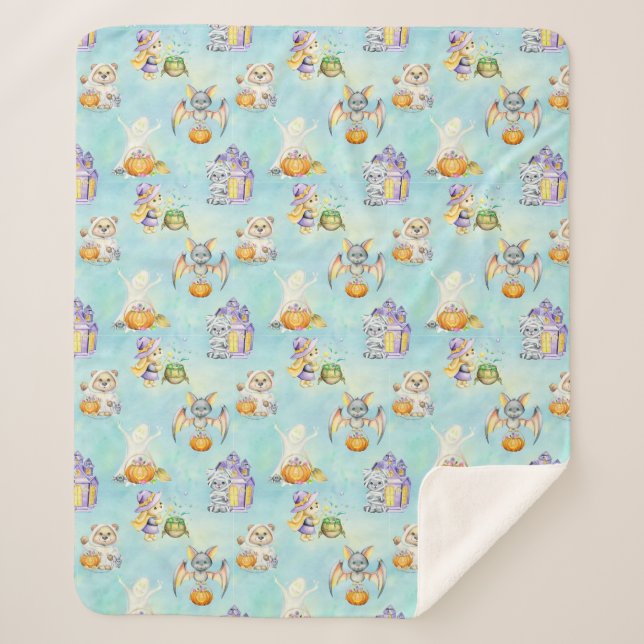 Manta Sherpa Sugar Skulls Sherpa Blanket (Anverso)