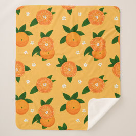 Manta Sherpa Summer Tangerines