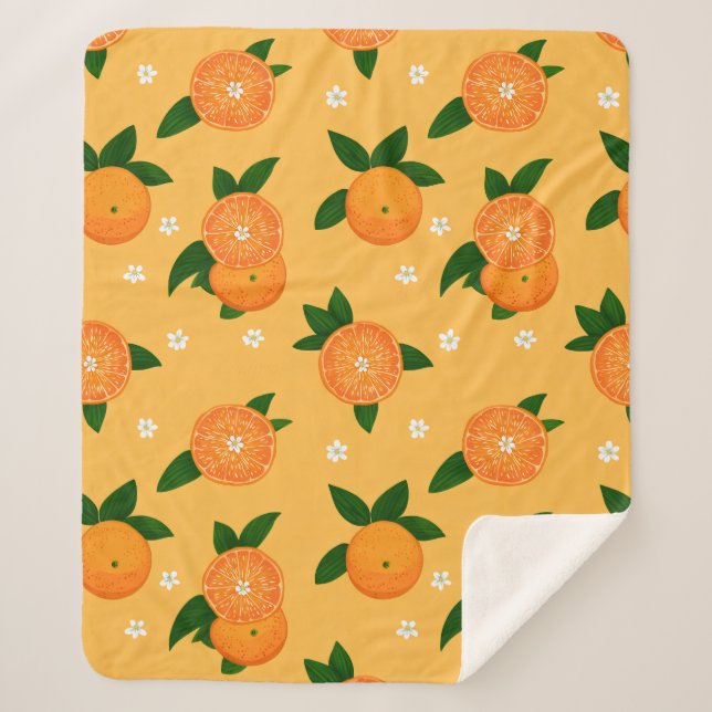 Manta Sherpa Summer Tangerines (Anverso)