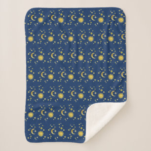Manta Sherpa Sun, luna y estrellas