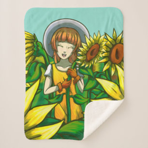 Manta Sherpa Sunflower