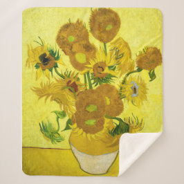 Manta Sherpa Sunflowers Vincent van Gogh