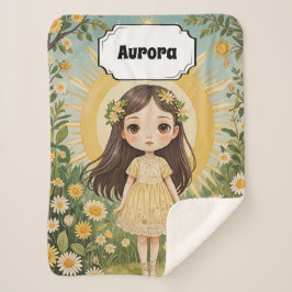 Manta Sherpa Sunny Serenade Personalizada