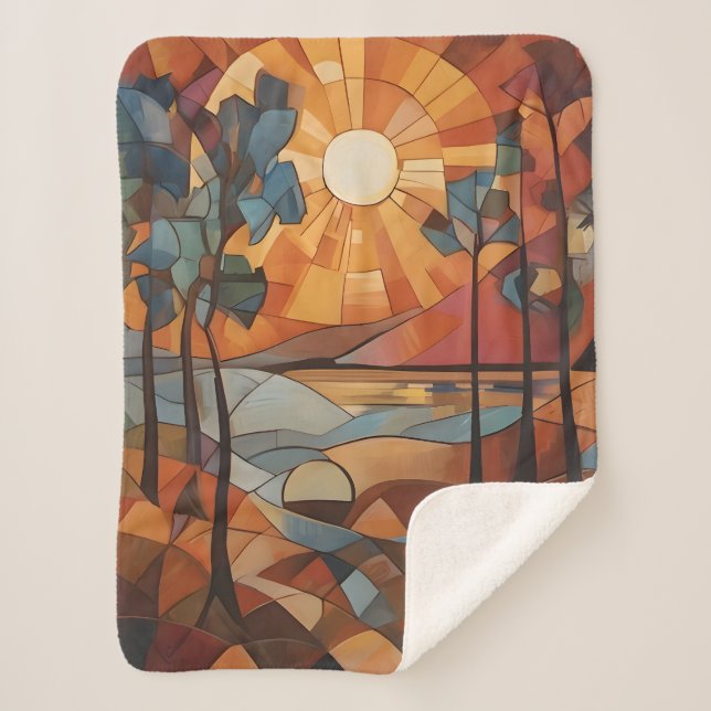 Manta Sherpa Sunrise - abstract (Anverso)