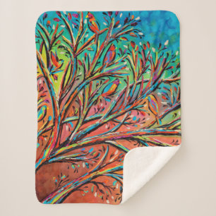 Manta Sherpa Sunrise Treetop Birds II