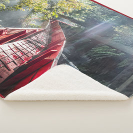 Manta Sherpa Sunshine en Termas Geometría, Conaripe, Chile