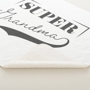 Manta Sherpa Super Abuela