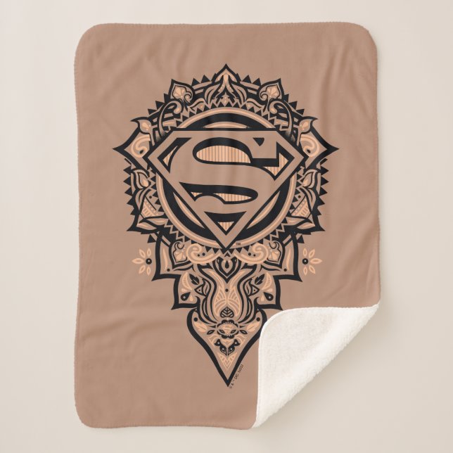 Manta Sherpa Supergirl Mandala Graphic (Anverso)