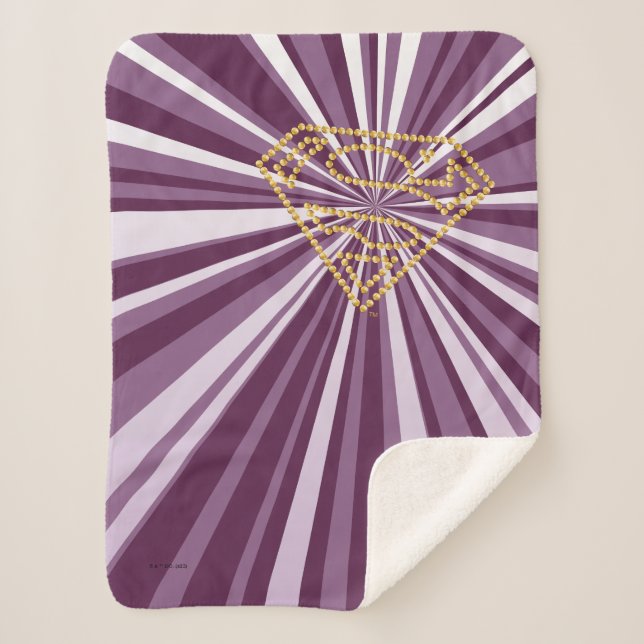 Manta Sherpa Supergirl Studded S-Shield (Anverso)