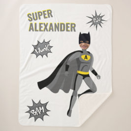 Manta Sherpa Superheroína asombroso niño único fabuloso cumplea