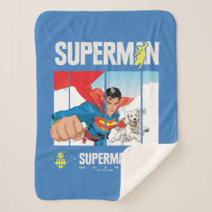 Manta Sherpa Superman y Krypto Take Flight