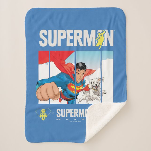 Manta Sherpa Superman y Krypto Take Flight (Anverso)